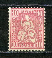 SUISSE - HELVETIA - N° Yt 43 (*) - Ungebraucht