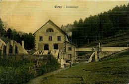 Cirey * Usine Société St GOBAIN , Saussenrupt * Scierie Métier Bois * Cpa Toilée Colorisée - Cirey Sur Vezouze