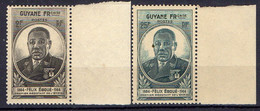 GUYANE ( POSTE ) : Y&T N°  180/181  TIMBRES  NEUFS  SANS  TRACE  DE  CHARNIERE . A  SAISIR . - Unused Stamps