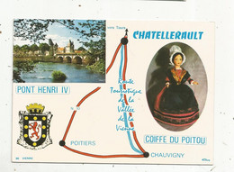 JC , G , Cp , 86 ,CHATELLERAULT , Blason , Coiffe Du POITOU , Voyagée - Chatellerault