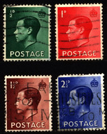 United Kingdom 1936 Mi 193X-196X King Edward VIII - Used Stamps