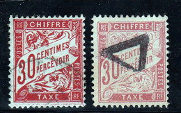 TIMBRES TAXE N° 33 ET 34 OBLITERES - 1859-1959 Used