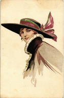 CPA - Art Deco, Liberty - Donna, Femme, Woman - Moda, Mode - Cappello, Chapeau, Hat - NV - L342 - 1900-1949