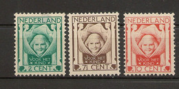 HOLANDA YVERT  159/161* Mh  Serie Completa 3 Valores  1924  NL1350 - Ongebruikt