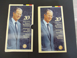 C/ FDC Zilveren Herdenkingsmunt Boudewijn 1976-1996 - 250Fr In Info Pochet - FDC, BU, BE & Muntencassettes