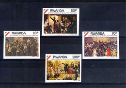 Rwanda. Série Non Dentelée. Bicentenaire De La Révolution Française - Unused Stamps
