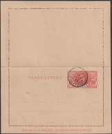 Guinée 1907 Entier Postal, Carte-lettre 10 C Faidherbe, Carton Gris-jaune - Covers & Documents