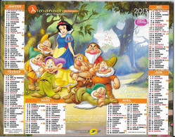 CALENDRIER 2013  BLANCHE NEIGE Et PETER PAN  DISNEY - Tamaño Grande : 2001-...