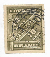 BRASIL BRAZIL YEAR 1889  NEWSPAPER 10 R GRAY SCOTT P10  USED MICHEL 76 - Nuovi