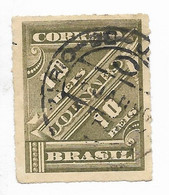 BRASIL BRAZIL YEAR 1889  NEWSPAPER 10 R GRAY SCOTT P10  USED MICHEL 76 - Ungebraucht