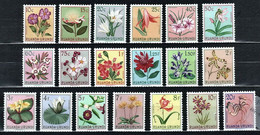 Ruanda 1953 Mi 133-151 Flora - MNH-MLH - Nuevos