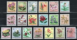 Ruanda 1953 Mi 133-151 Flora - MNH-MLH - Unused Stamps