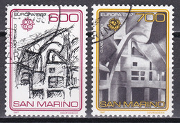 San Marino 1987 - Mi.Nr. 1354 - 1355 - Gestempelt Used - Europa CEPT - Gebruikt
