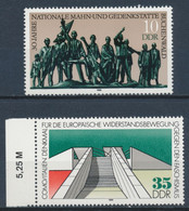 RDA-Mémorial De Buchenwald Et De Cöme-YT 2802-2803** / DDR-Denkmal Como Und Buchewald-MiNr. 3196-3197** - Ungebraucht