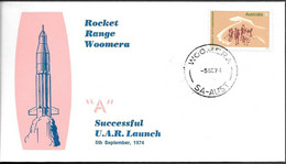 Australia Space Cover 1971. Upper Atmosphere Rocket Launch. Woomera ##16 - Oceanía