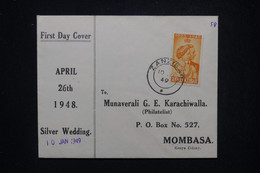 ZANZIBAR - Enveloppe FDC En 1949 Pour Mombasa  - L 97724 - Zanzibar (...-1963)