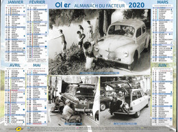 CALENDRIER 2020  VOITURES  Citroen Et Renault - Grand Format : 2001-...