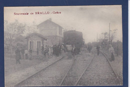 CPA Grèce Brallo Chemin De Fer Train Gare - Greece