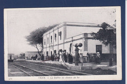 CPA Egypte Talka Gare Station Chemin De Fer Non Circulé - Autres & Non Classés