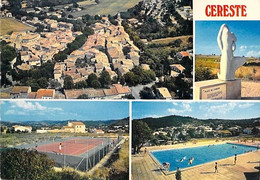 04 - CERESTE : Vue Aérienne ( Tennis Piscine ... ) CPSM CPM Village ( 1.195 H ) GF 1983 - Alpes De Haute Provence - Other & Unclassified
