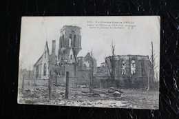 Y/O-72/Flandre Occidentale, Bataille De L'Yser - Pervyse Aspect De L'Eglise Apres Le Passage Des Barbares / Circule 1915 - Ieper