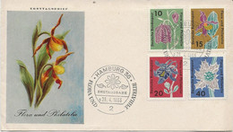 ALLEMAGNE- SERIE FLEURS N° 264 A 267 SUR LETTRE FDC - ANNEE 1963 - Autres & Non Classés