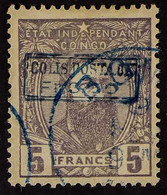 CONGO PARCEL POST 1889 3f50 On 5f Violet (COB CP4, SG 16, Scott Q4), Very Fine Used. For More Images, Please Visit Http: - Autres & Non Classés