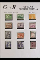 1938-52 FINE MINT COLLECTION Includes 1938-52 Complete Definitive Set, 1948 Royal Silver Wedding Set, Etc. All Different - British Guiana (...-1966)