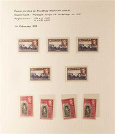 1938-49 KGVI ISSUE A Fine Mint (some Nhm) Collection Written Up On Pages, Arranged In Date Of Printing Order With Some L - Ceylan (...-1947)