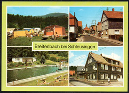 F1476 - TOP Breitenbach Schleusingen Freibad Gaststätte Zur Erholung Campingplatz 0/3 - Bild Und Heimat Reichenbach - Schleusingen