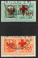 OCCUPATION OF LAIBACH (LJUBLJANA), SLOVENIA 1944 Red Cross Set (Mi 29/30, SG 102/03), Fine Cds Used. (2 Stamps) For More - Otros & Sin Clasificación