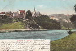 4794) WETTER A. RUHR - Tolle Alte LITHO - Häuser U. Kirche Am Fluss 16.07.1905 !! - Wetter
