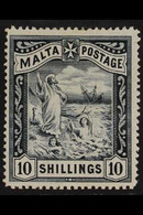 1899 10s Blue Black, St Paul, SG 35, Very Fine And Fresh Mint. For More Images, Please Visit Http://www.sandafayre.com/i - Malawi (1964-...)