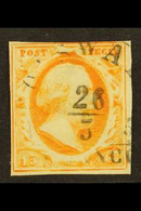 1852 15c Orange-yellow (SG 3b, Michel 3a, NVPH 3d), Fine Used With Upward Large Part "BOLSWARD" Type B Postmark.  Stamp  - Sonstige & Ohne Zuordnung