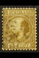 1867-69 50c Gold King Die II Perf 12½x12 (NVPH 12IIA, SG 22, Michel 12 II A), Very Fine Used, Fresh Colour & Well- Cente - Sonstige & Ohne Zuordnung