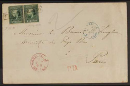 1869 Cover From 'Sgravenhage To Paris Addressed To Monsieur Le Baron De Zuylen, Minister Of The Low Countries, Franked P - Sonstige & Ohne Zuordnung