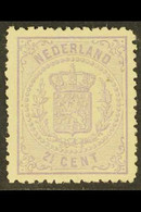 1869-76 2½c Mauve Arms Perf 13¼ Small Holes (SG 62, NVPH 18C, Michel 18 B, Scott 22), Fine Mint, Nicely Centred. For Mor - Sonstige & Ohne Zuordnung