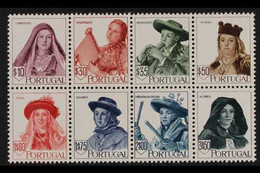 1947  Regional Costumes Set, Mi 706/13, SG 1002/09, Se-tenant Block Of 8, Never Hinged Mint. (8 Stamps) For More Images, - Other & Unclassified