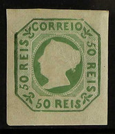 REPRINT 1863 Reprint Of 1853 Maria II 50r Green, SG 3, Showing All The Characteristics Of This Printing, Very Fine And F - Other & Unclassified