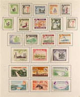 1954-1963 COMPLETE VERY FINE MINT A Complete Basic Run, SG 1/49, Plus The ½d And 1d Coil Stamps For Both Definitive Sets - Rhodésie & Nyasaland (1954-1963)