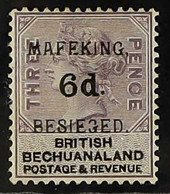 MAFEKING 1900 6d On British Bechuanaland 3d Lilac And Black, SG 10, Very Fine Mint. For More Images, Please Visit Http:/ - Unclassified