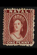NATAL 1863 1d Brown Red, Wmk CC, Perf 12½, Chalon, SG 20, Very Fine Mint Og. Superb Colour! For More Images, Please Visi - Unclassified