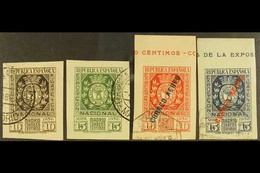 1936 First National Philatelic Exhibition, Imperf Postage And Airmail Sets, SG 817/20, Very Fine Used (4 Stamps). For Mo - Other & Unclassified