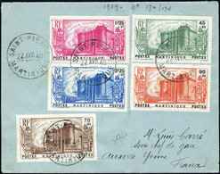 Lettre N° 170/74, 150ème Anniversaire De La Révolution, Sur Lettre Càd Saint-Pierre 22 Avr. 40 Pour Auxerre Avec Arrivée - Other & Unclassified