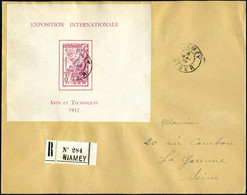 Lettre N° 1, Le Bloc Expo De Paris, Seul Sur Lettre Recommandée De Niamey (6.5.38) Pour La Garenne-Colombes Avec Arrivée - Otros & Sin Clasificación