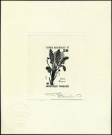 N° 118/19, Flore Antarctique, Les 2 Valeurs En épreuves D'artiste En Noir Signées, T.B. - Other & Unclassified