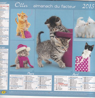 Almanach Du Facteur, Calendrier De La Poste, 2015, Côte D'Or, Chaton Dans Tous Ses états. A Voir ! - Grand Format : 2001-...