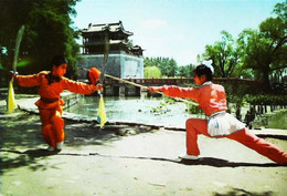 ► Ecole D'Arts Martiaux De Pékin - Double Sabres Contre Epée - Broadswords Against Spear - Martial