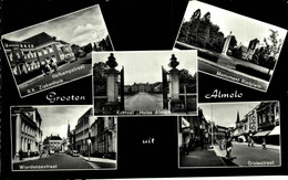 GROETEN UIT ALMELO  WIERDENSTRAAT GROTESTRAAT MONUMENT RIETPLEIN  Overijssel Almelo  HOLLAND HOLANDA NETHERLANDS - Almelo