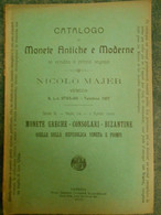 Numismatica - Monete Antiche E Moderne Vendute Da N. Majer- Venezia 1905-10 - Sammlungen